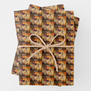 Siamese Cat Posing Personalized Wrapping Paper Sheet