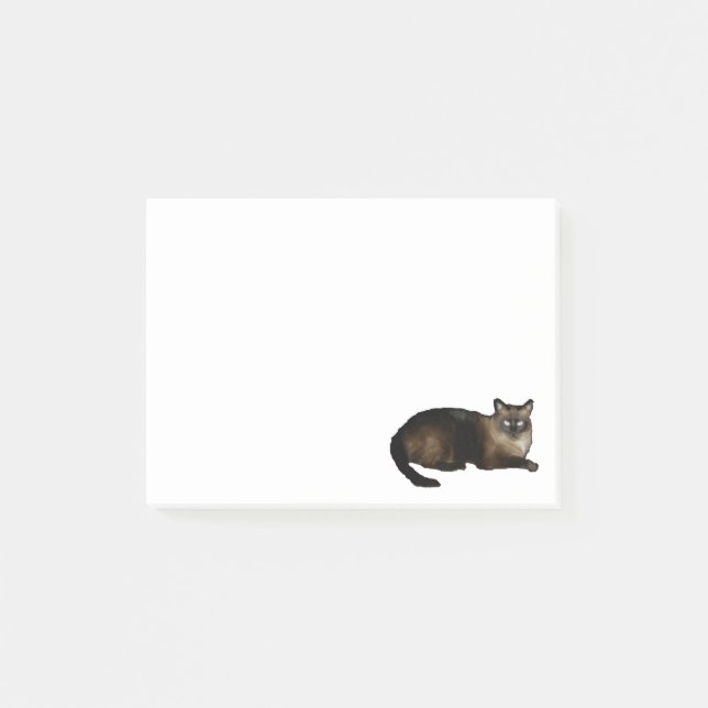 Siamese Cat Post-it® Notes 4 x 3 (Front)