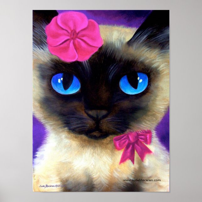 Siamese Cat Poster - 155 CHARMING (Front)