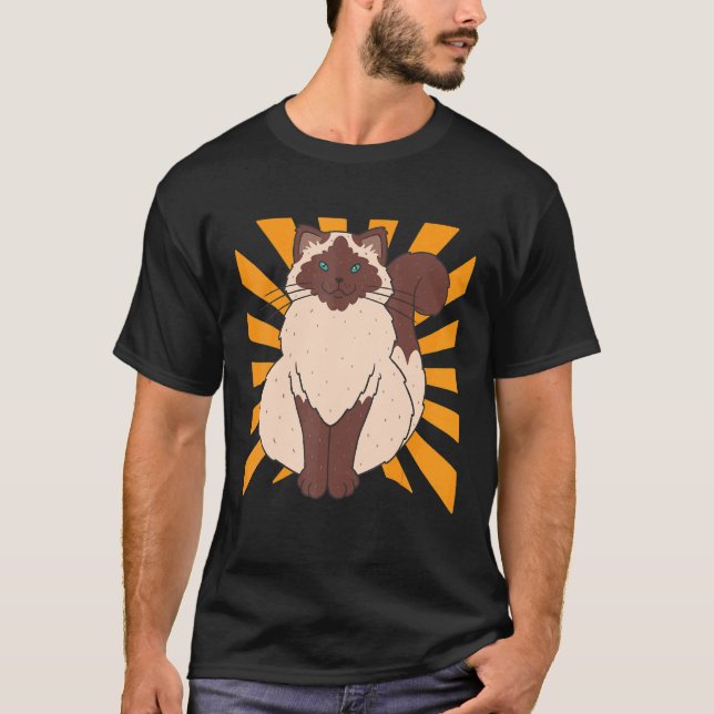 Siamese Cat Ragdoll T-Shirt (Front)