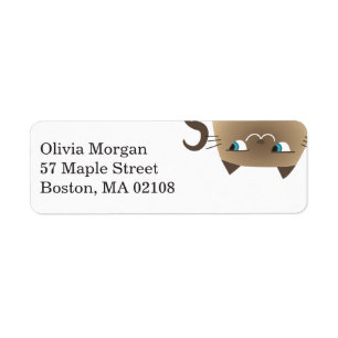 Siamese Cat Return Address Label