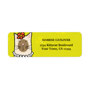 Siamese Cat Return Address Labels