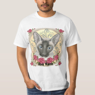 Siamese Cat Roses  T-Shirt