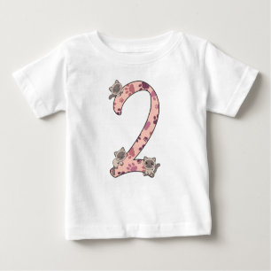 Siamese Cat Second Birthday For Kids Cats Baby T-S Baby T-Shirt