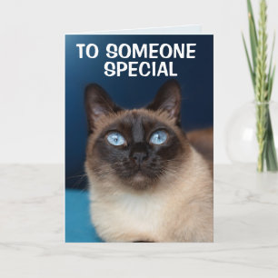 SIAMESE CAT SOMEONE SPECIAL BIRTHDAY Card
