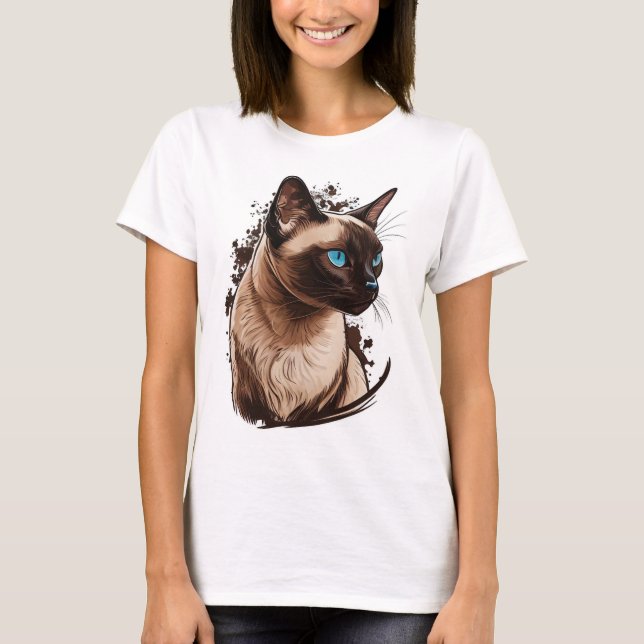 Siamese Cat T-Shirt (Front)