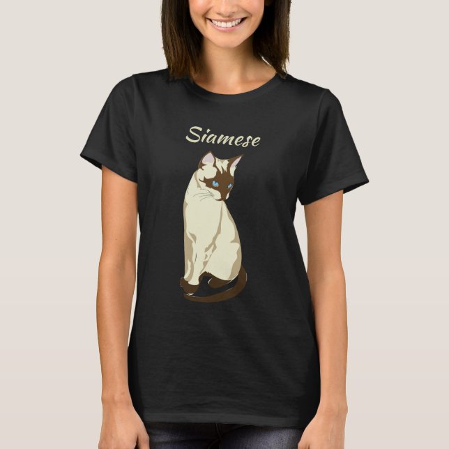 Siamese Cat tee shirt (Front)
