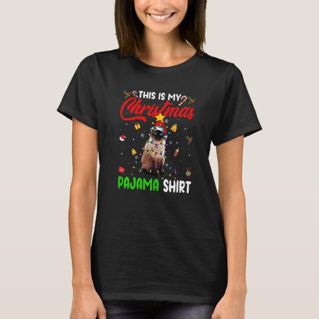 Siamese Cat  This Is My Christmas Pajama  Xmas T-Shirt (Front)