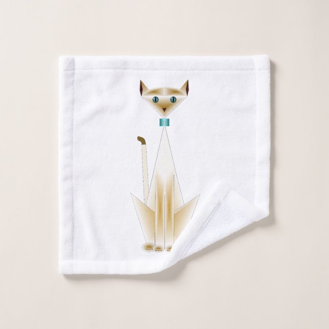 Siamese Cat Wash Cloth (Wash Cloth)