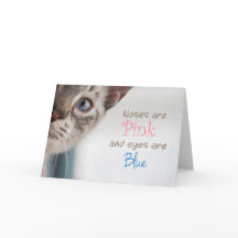 Siamese Cat with Blue Eyes Pink Nose Mother's Day