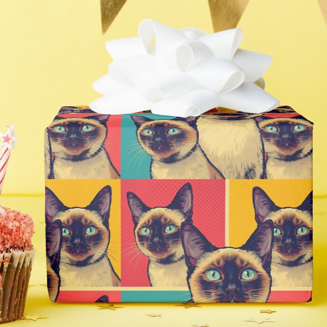 Siamese cat wrapping paper (Creator Uploaded)