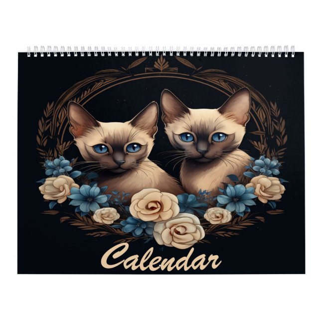 Siamese Cats Calendar  (Cover)