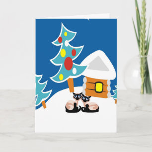 Siamese Cats Holiday Card