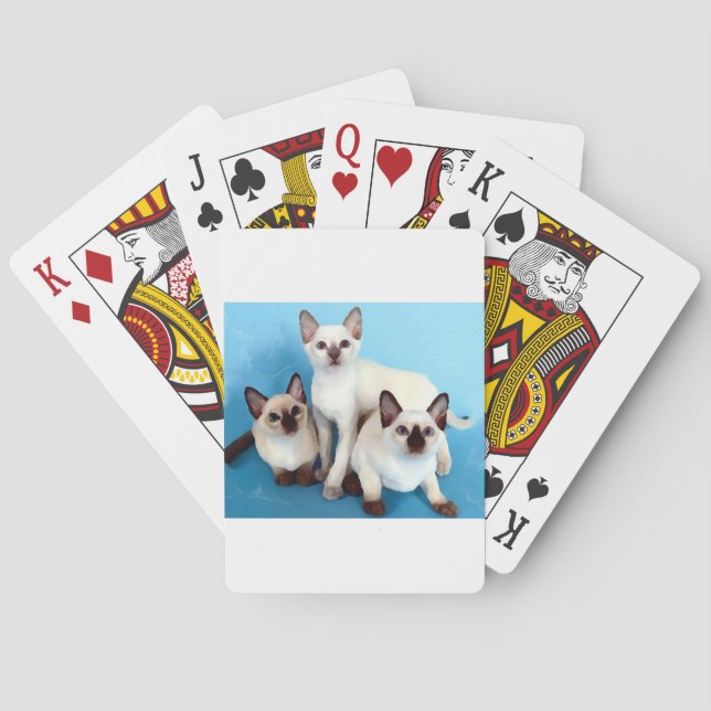 Siamese Cats Playing Cards (Back)