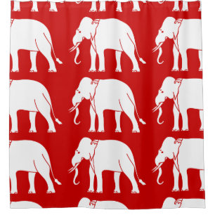 Siamese Elephant Shower Curtain