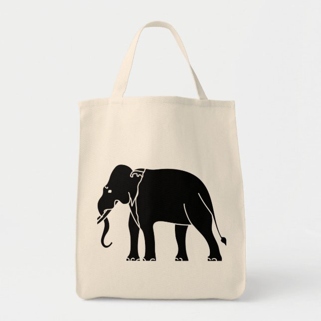 Siamese Elephant Tote Bag (Front)