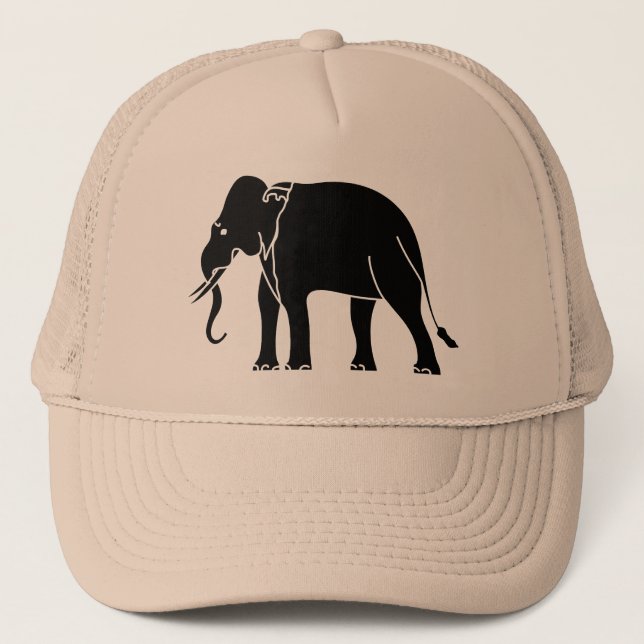 Siamese Elephant Trucker Hat (Front)