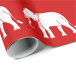 Siamese Elephant Wrapping Paper