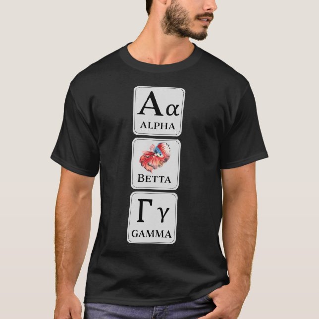 Siamese Fighting Fish Betta Fish 932 T-Shirt (Front)