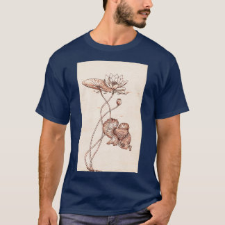 Siamese fighting fish Betta splendens and water li T-Shirt