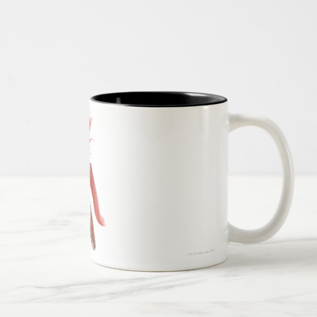 Siamese fighting fish (Betta splendens) Two-Tone Coffee Mug (Right)