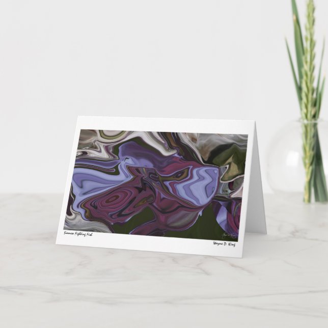 Siamese Fighting Fish Card (Front)