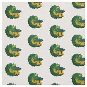 Siamese fighting fish cartoon illustration fabric