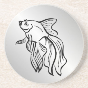 Siamese Fighting Fish Coaster