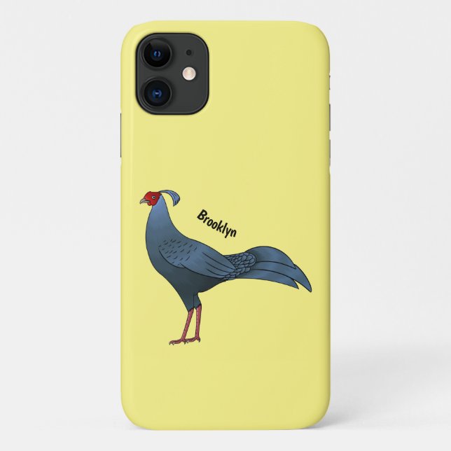 Siamese fireback bird cartoon illustration  Case-Mate iPhone case (Back)