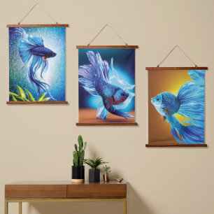 Siamese Fish Hanging Tapestry