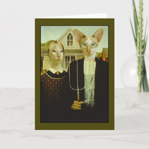 Siamese Gothic Card