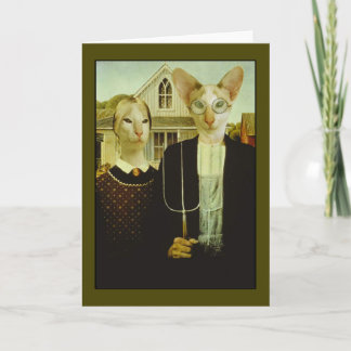 Siamese Gothic Card
