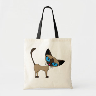 Siamese If You Please  - Cartoon Siamese Cat Tote Bag