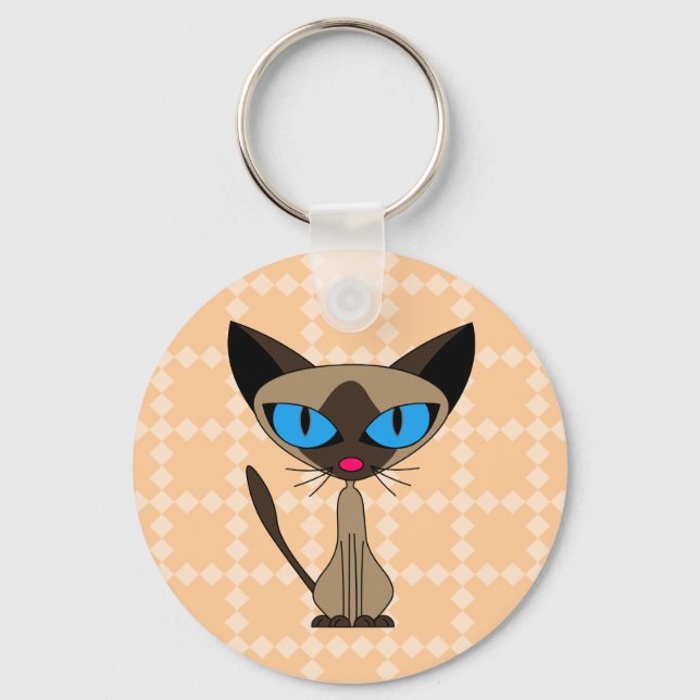 Siamese If You Please Keychain (Front)