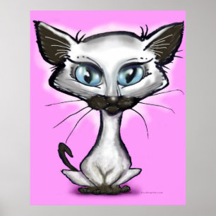 Siamese Kitten Poster