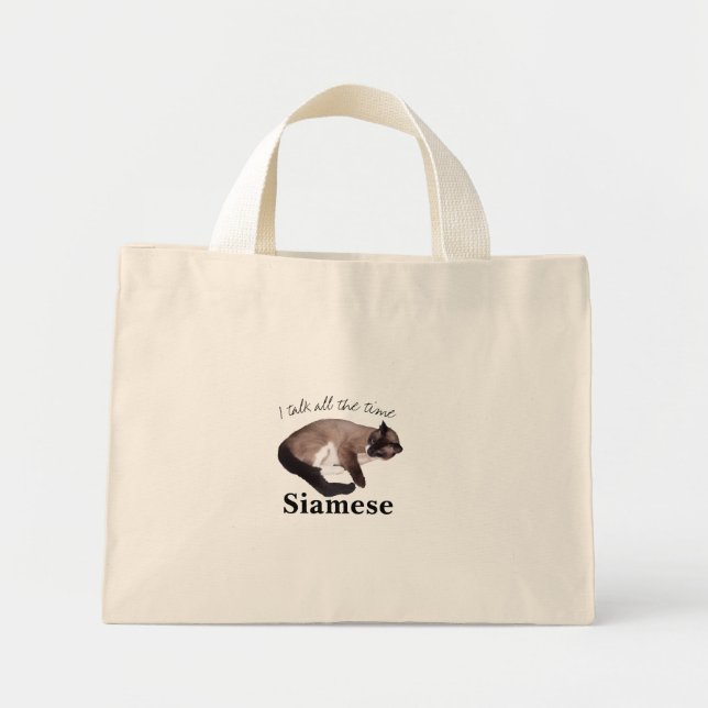 Siamese Mini Tote Bag (Front)