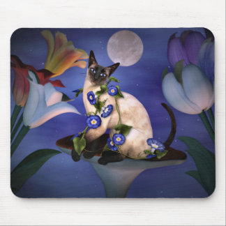 Siamese  Moonlight Mouse Pad