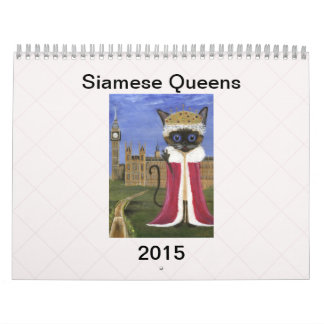 Siamese Queens Calendar - 2015