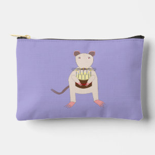 Siamese Rat with Birthday Cake Accessory Pouch