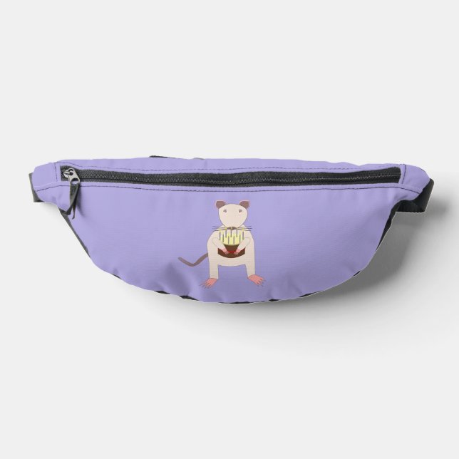 Siamese Rat with Birthday Cake Bum Bags (Lay Down)