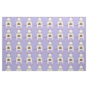 Siamese Rat with Birthday Cake Fabric
