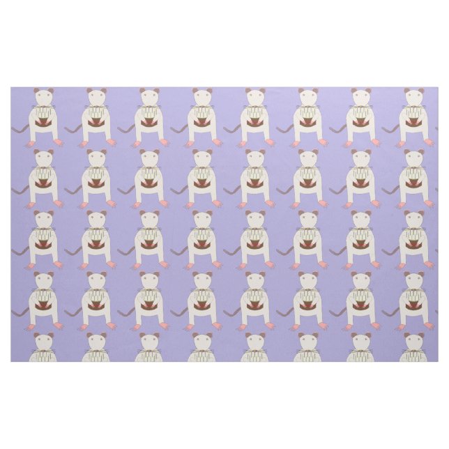Siamese Rat with Birthday Cake Fabric (Fat Quarter)