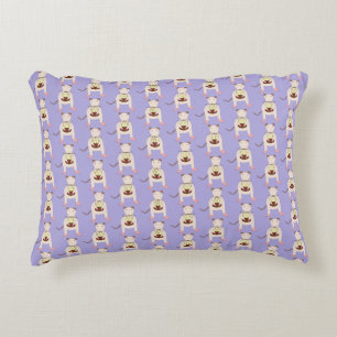 Siamese Rat with Birthday Cake Patterned Decorative Cushion