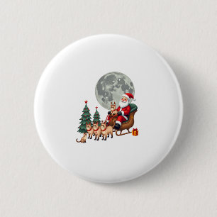 Siamese Reindeer Christmas Siamese Cat Lover Gifts 6 Cm Round Badge