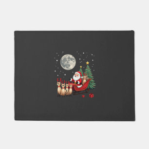 Siamese Reindeer Christmas Siamese Cat Lover Gifts Doormat