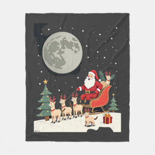 Siamese Reindeer Christmas Siamese Cat Lover Gifts Fleece Blanket