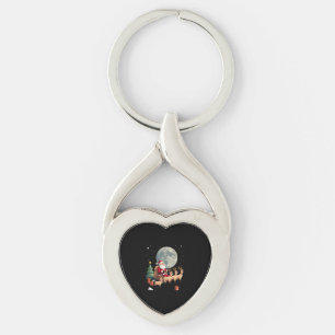 Siamese Reindeer Christmas Siamese Cat Lover Gifts Key Ring