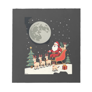 Siamese Reindeer Christmas Siamese Cat Lover Gifts Notepad