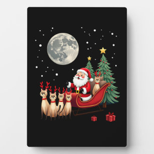 Siamese Reindeer Christmas Siamese Cat Lover Gifts Plaque