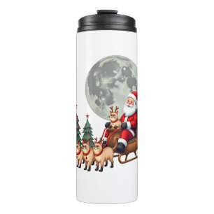 Siamese Reindeer Christmas Siamese Cat Lover Gifts Thermal Tumbler